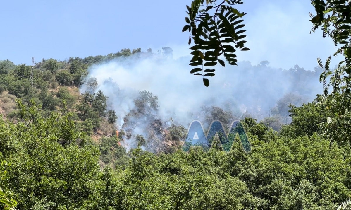 Castell Umberto Ripartito L Incendio In Contrada Colamarco Il