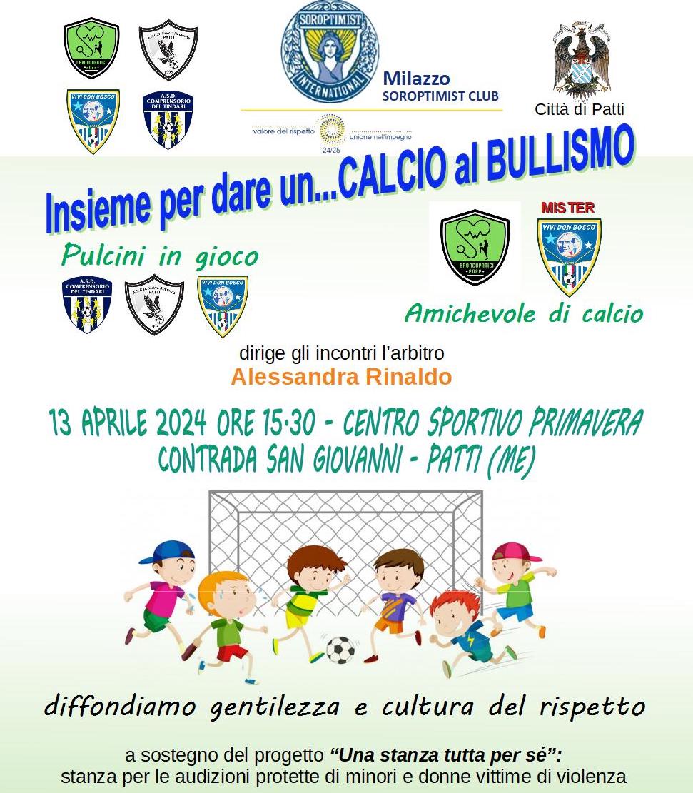 Patti Insieme Per Dare Un Calcio Al Bullismo Amnotizie It