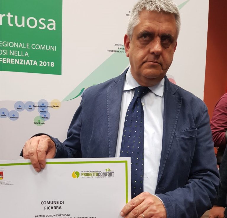 Differenziata, Ficarra premiato alla fiera “Progetto Comfort”