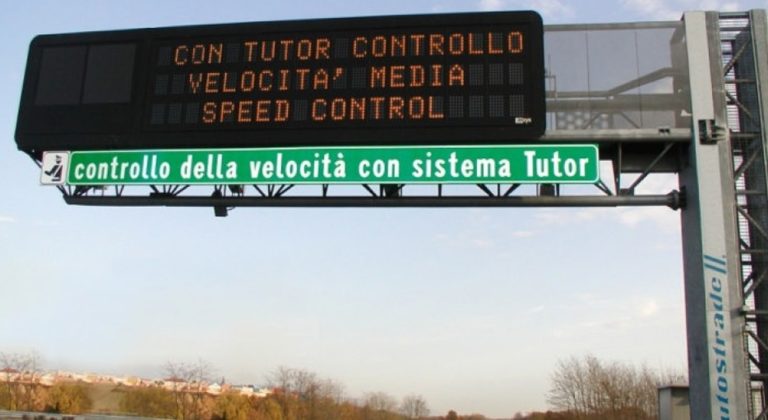 Si spengono i Tutor per il controllo della velocità in autostrada