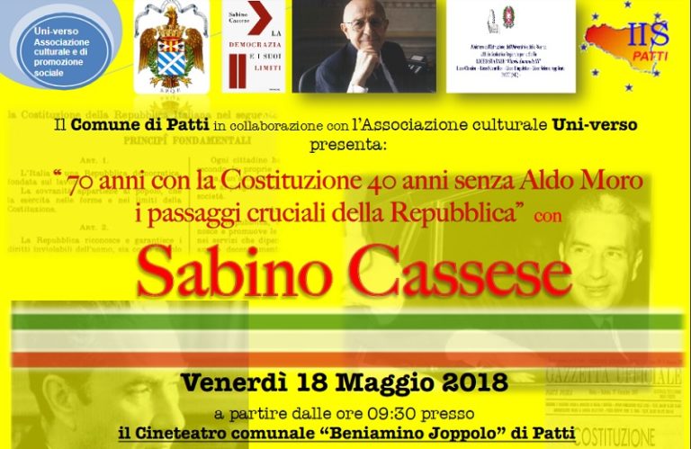 Costituzione, Aldo Moro….incontro con Sabino Cassese