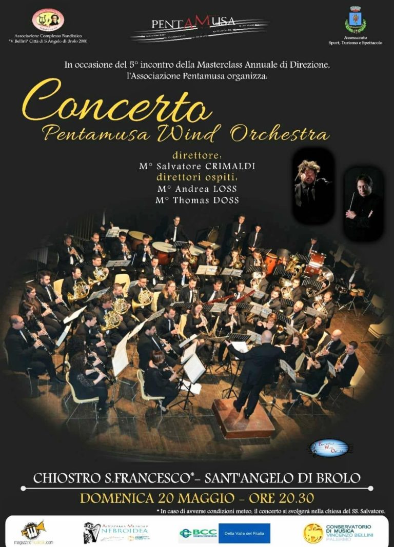 S.Angelo, domani sera il concerto della Pentamusa Wind Orchestra