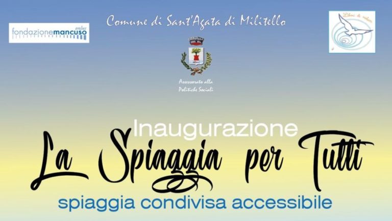 Sant’Agata, apre il lido per disabili