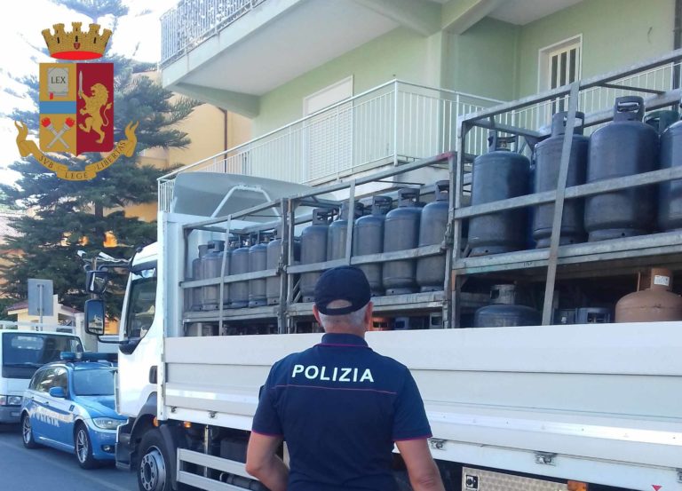 Falcone, scoperto deposito abusivo. Sequestrati 800 kg di bombole GPL