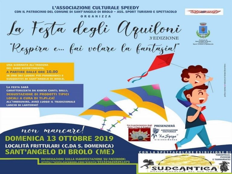 S. Angelo di Brolo, domenica la “Festa degli Aquiloni”