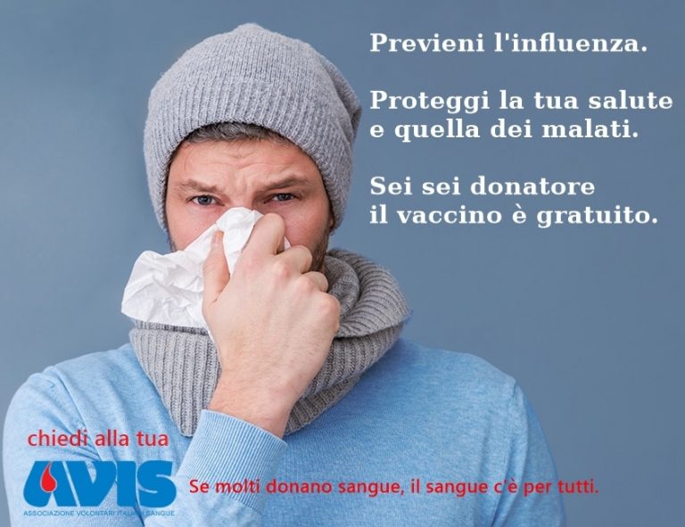 Parte il 15 ottobre la campagna di vaccinazione antinfluenzale