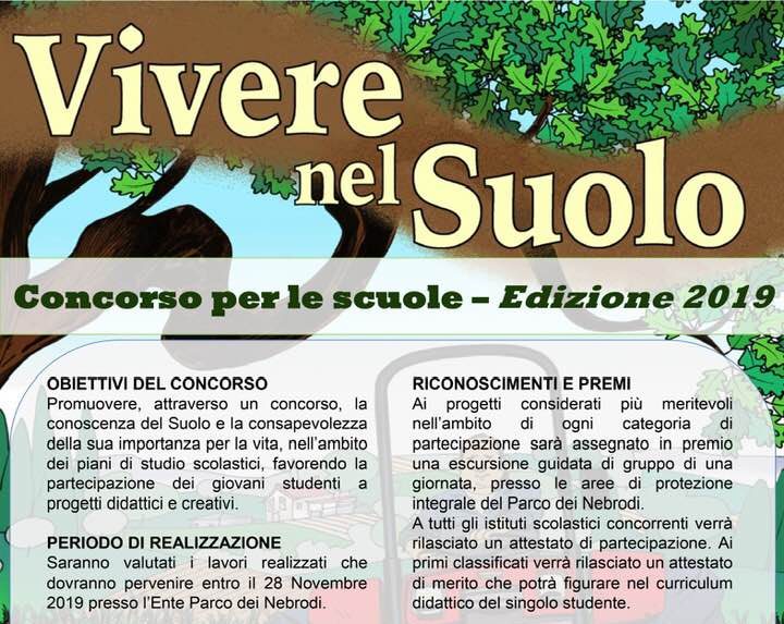 Parco dei Nebrodi: via al concorso “Vivere nel suolo” dedicato alle scuole