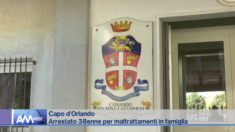 Capo d’Orlando, maltrattamenti in famiglia: arrestato un 38enne