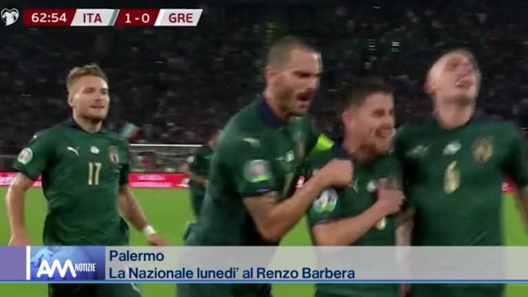 La Nazionale sbarca a Palermo lunedì sera, calcio d’inizio alle 20.45