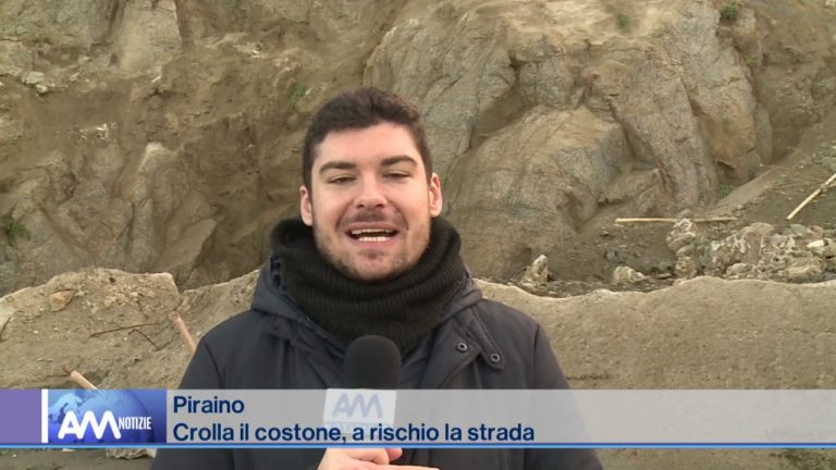 VIDEO – Piraino: crolla il cordone, a rischio la SS113