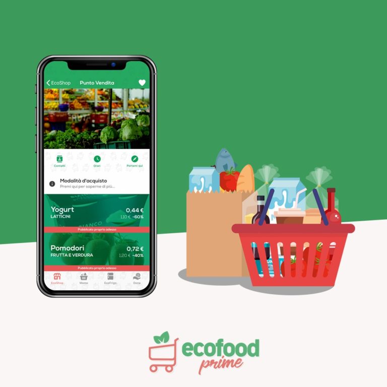 Ecofood prime, l’App anti-sprechi alimentari offre una vetrina gratis agli esercenti