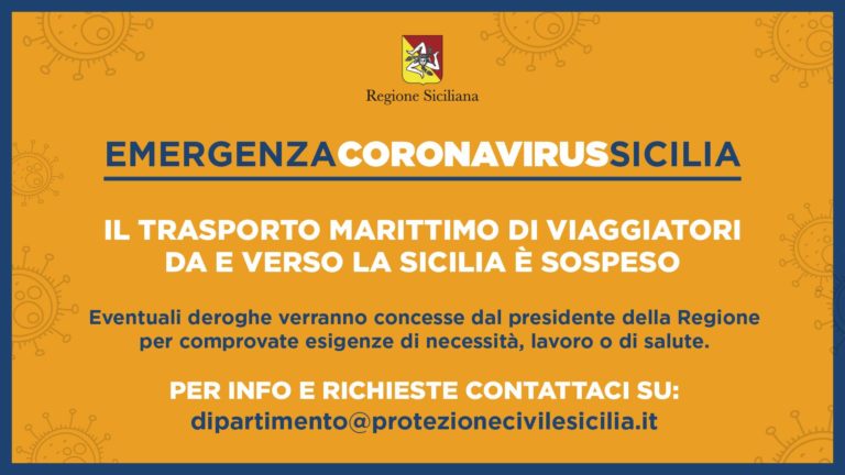 Coronavirus, vietato entrare in Sicilia. Deroghe concesse soltanto da Musumeci