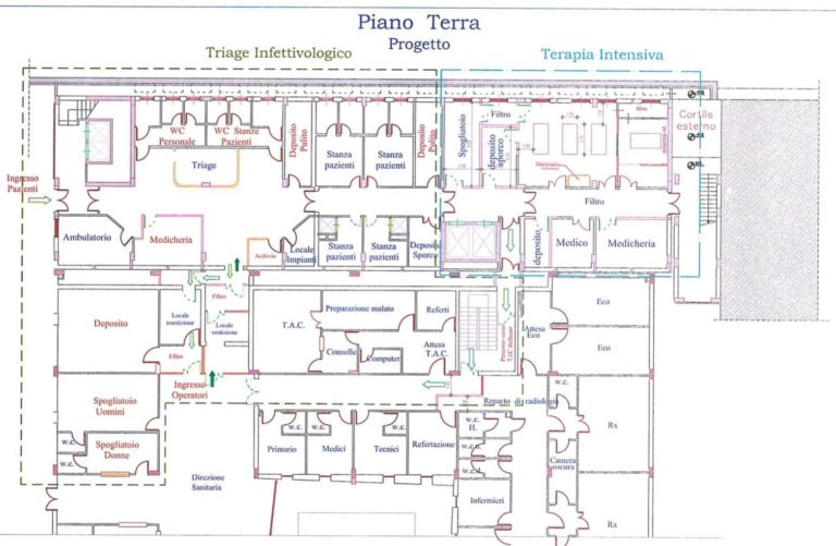 Via ai lavori per la realizzazione dei percorsi Covid all’ospedale di Sant’Agata M.llo