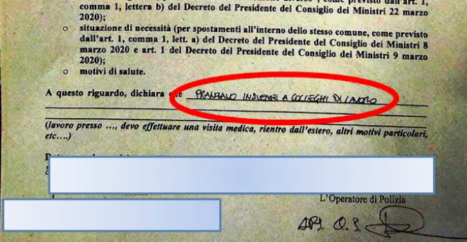 “Pranzo con i colleghi”, scrivono nell’autocertificazione. Sanzionati 4 infermieri e un fisioterapista