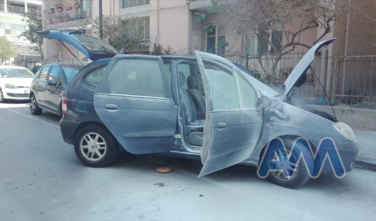 Capo d’Orlando, auto in fiamme sulla Via Veneto. Incendio spento dalla Polizia