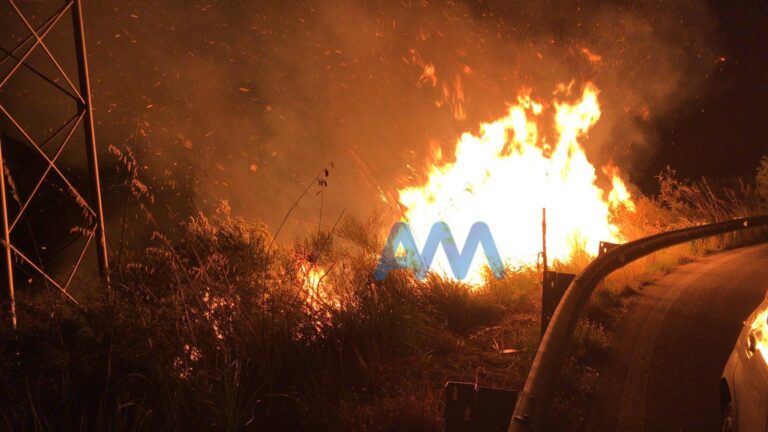 Tre incendi colpiscono il territorio di Torrenova, sul posto i Vigili del Fuoco