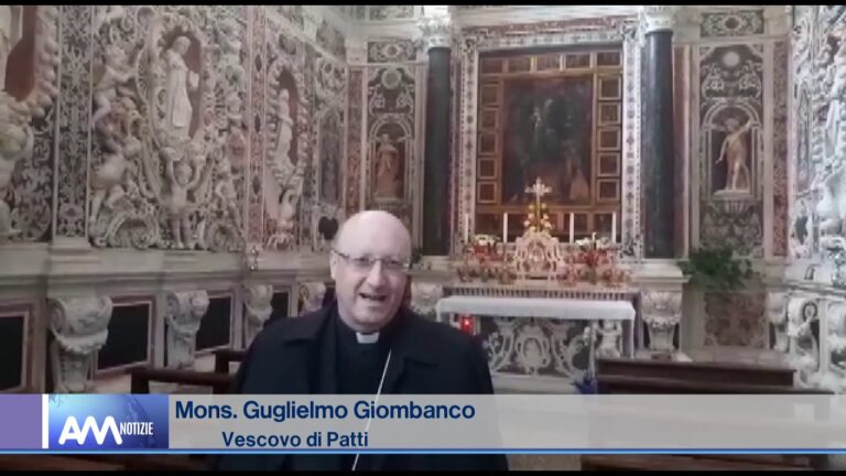 Naso, il vescovo Giombanco saluta e benedice la comunità – VIDEO