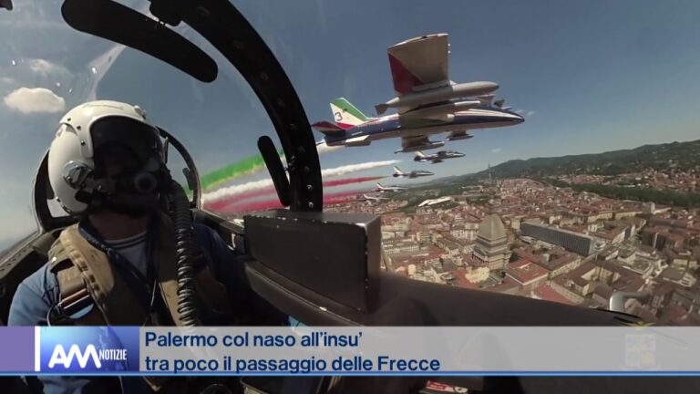 Cresce l’attesa a Palermo: domani il passaggio delle Frecce Tricolori