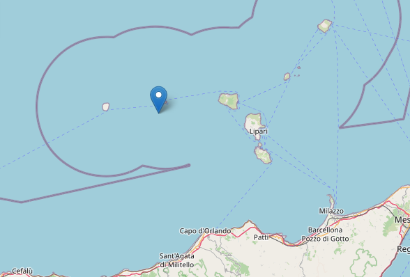 Terremoto – Scossa di magnitudo 3.2 al largo delle Eolie nella notte