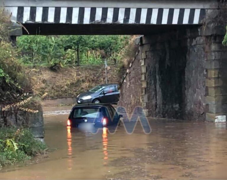 Patti – Allagate diverse strade a causa del nubifragio, problemi anche a Gioiosa Marea