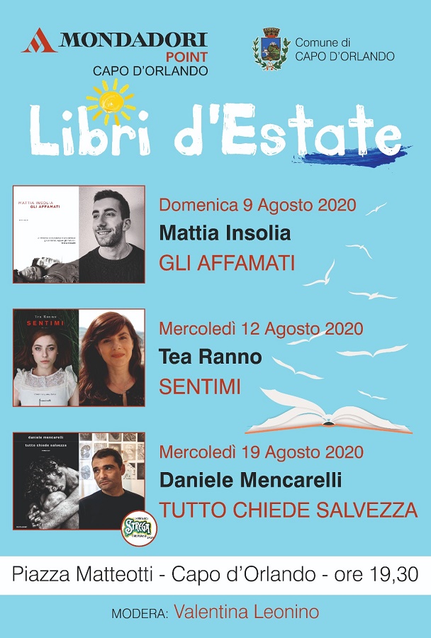 Capo d’Orlando – Il 9 agosto inizia la rassegna “Libri d’estate”