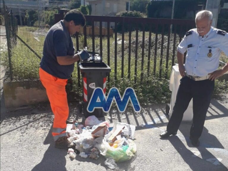 Controlli sui rifiuti abbandonati in strada a Capo d’Orlando, decine di incivili incastrati