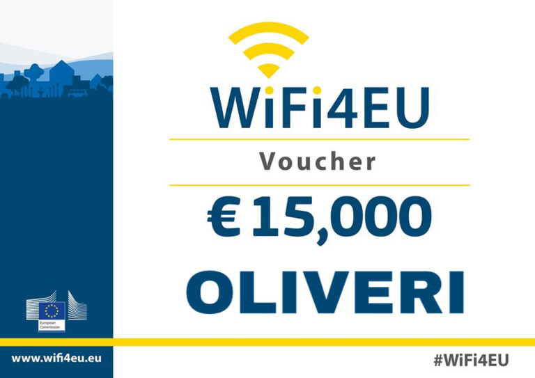 Oliveri, finanziamento di 15mila euro per il WiFi gratuito negli spazi pubblici