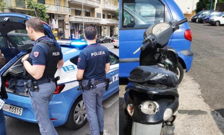 Catania – Coppia in scooter senza casco e con figlio neonato nel mezzo. Denuncia e multa di oltre 9000€