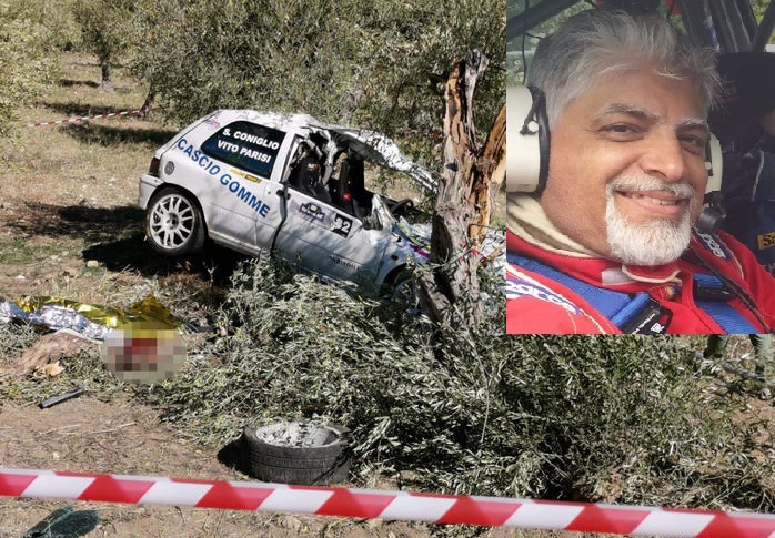 Tragico incidente nel Rally del Sosio. Morto il copilota Salvatore Coniglio