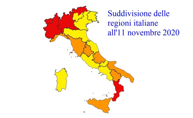 Ipotesi lockdown totale in Italia. Si decide il 15 novembre. Aumentano zone rosse e arancioni