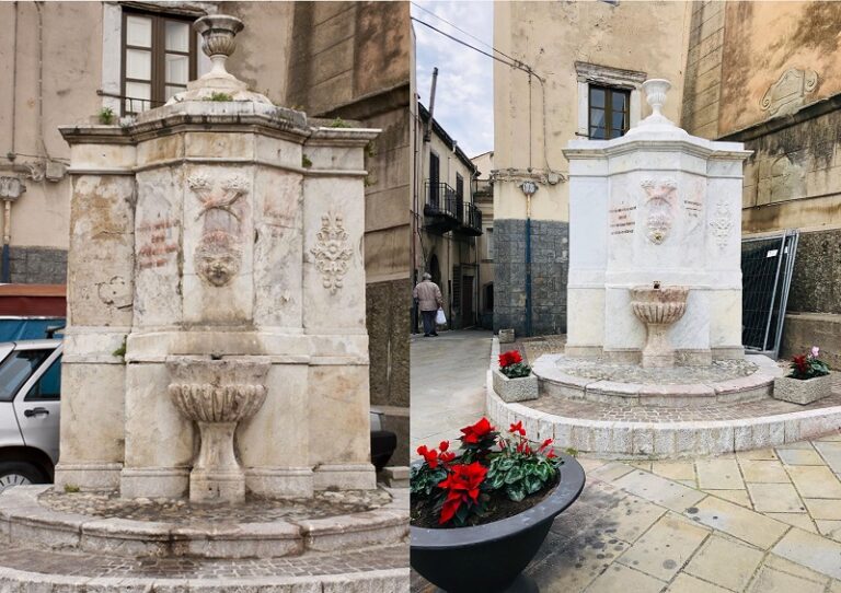 San Piero Patti, restaurata la Fontana del Tocco