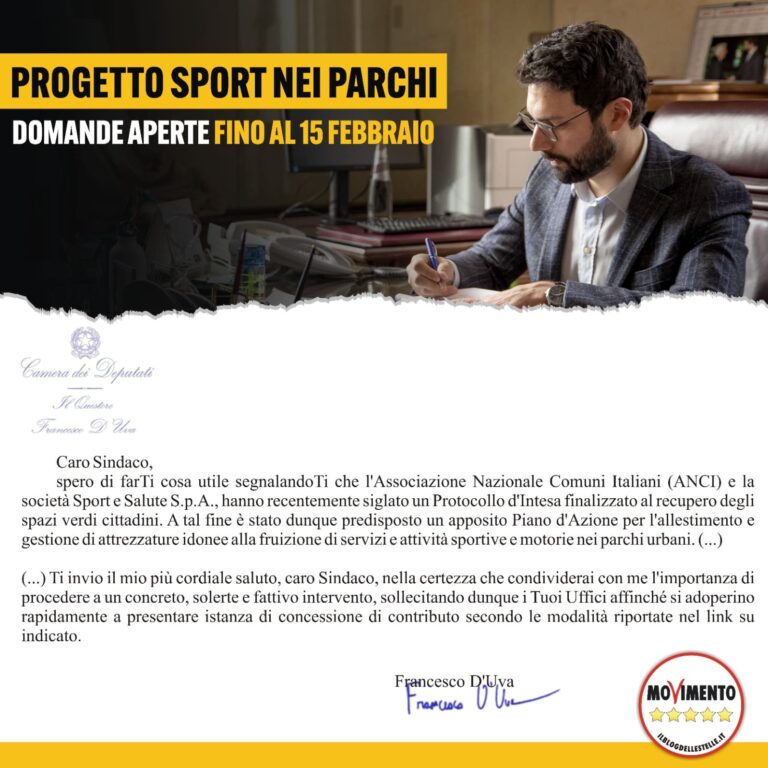 Sport nei parchi, D’Uva: “Al via il bando per le attività motorie nelle aree verdi di Messina e provincia”