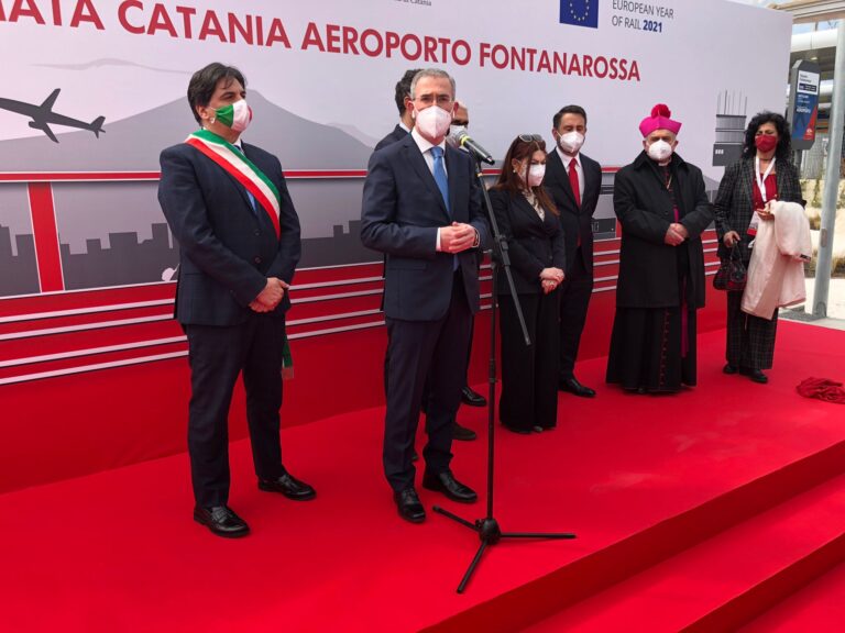 Inaugurata la stazione all’aeroporto di Catania, si potrà raggiungere in treno da Messina