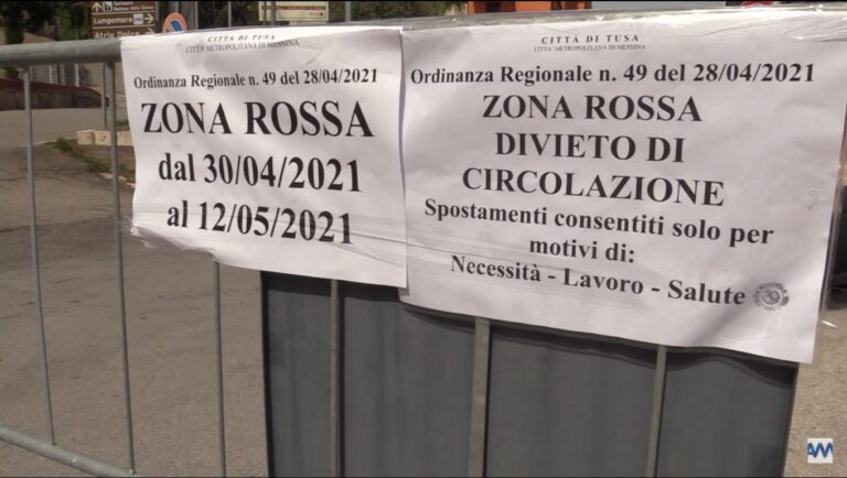 Tusa in zona rossa fino al 12 maggio. Il sindaco Miceli non ci sta – VIDEO