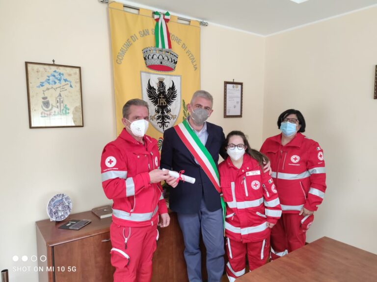 San Salvatore di Fitalia – Ricevuta una delegazione della Croce Rossa Italiana