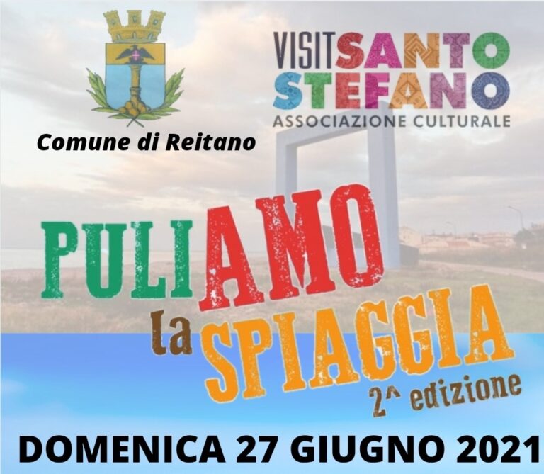 Reitano, domenica 27 giugno pulizia delle spiaggia di Villa Margi. L’iniziativa dei volontari di “Visit S. Stefano”