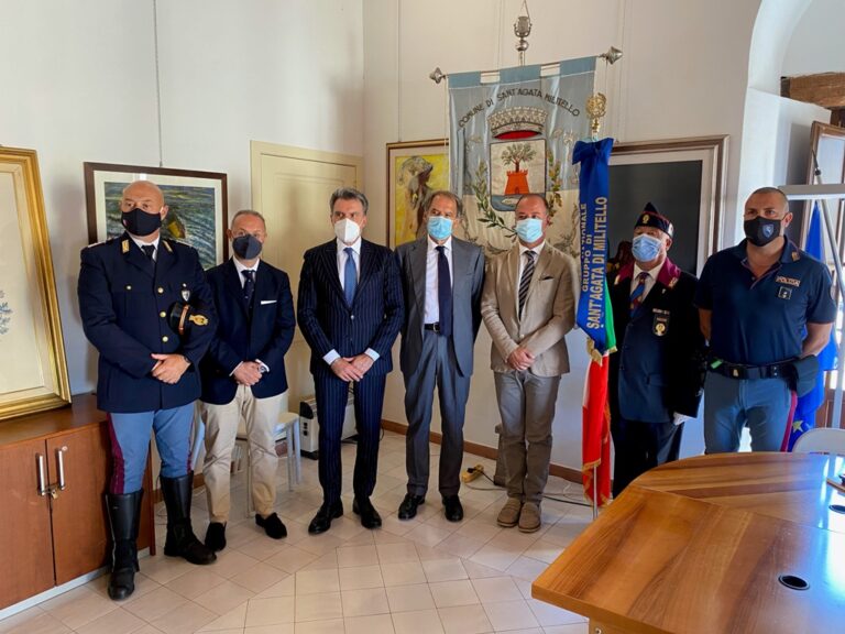 Il Questore di Messina, Gennaro Capoluongo, in visita a Sant’Agata di Militello