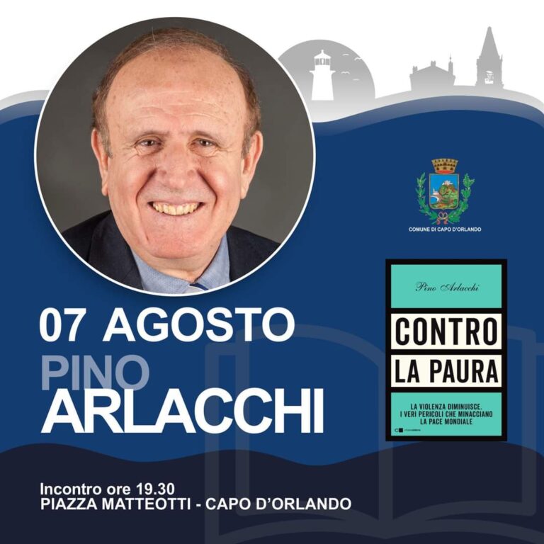 Capo d’Orlando – Notturno d’autore”: domani sera Pino Arlacchi in Piazza Matteotti