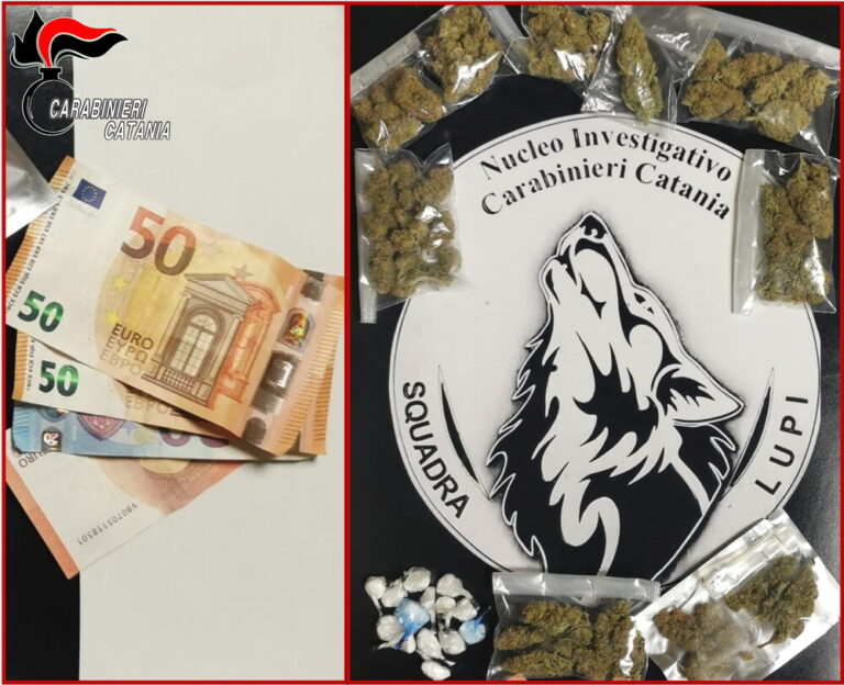 Catania, spacciava droga usando mezzi presi a noleggio. Arrestato pusher 26enne