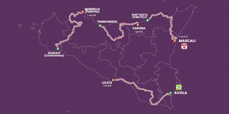 Iniziata oggi la prima tappa del giro ciclistico di Sicilia “Avola-Licata”, la quarta tappa si snoderà lungo la SS 113