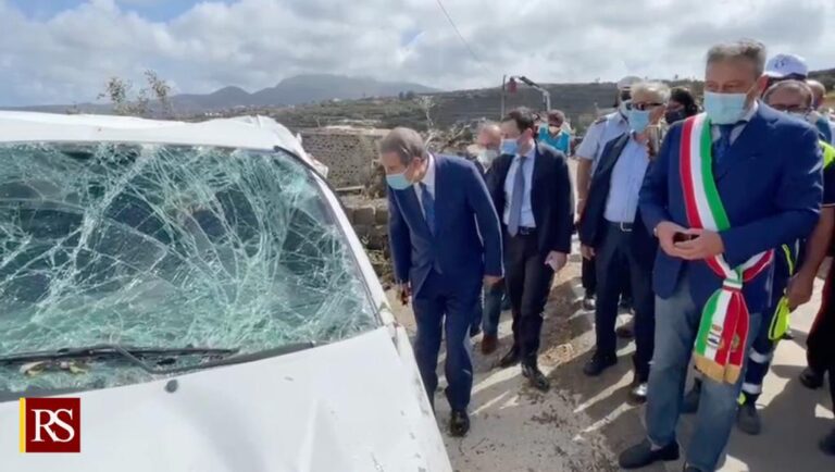 Conclusa la visita di Musumeci a Pantelleria: “Regione chiederà a Roma lo stato di emergenza”