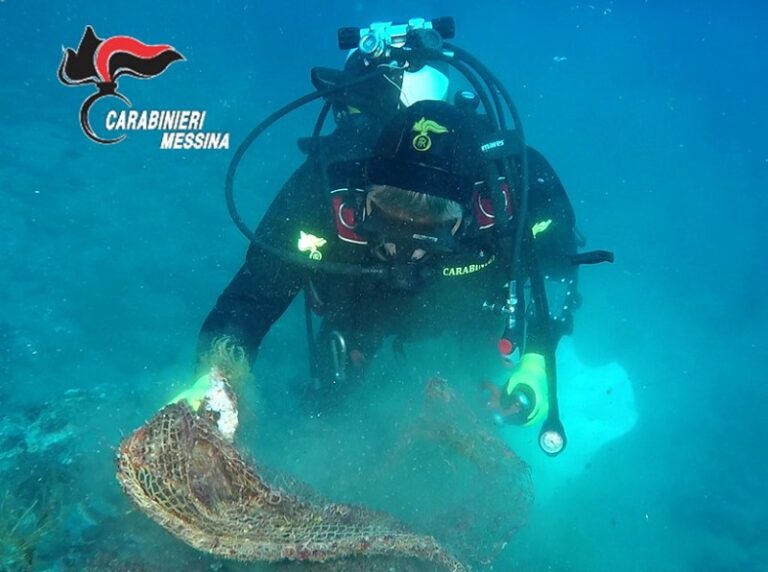 Recuperata in mare una rete “fantasma” di circa 200 metri