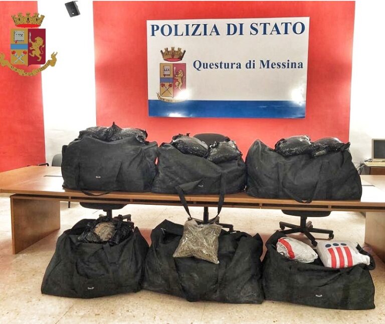 Messina: sequestrati 106 chilogrammi di marijuana, arrestate due persone