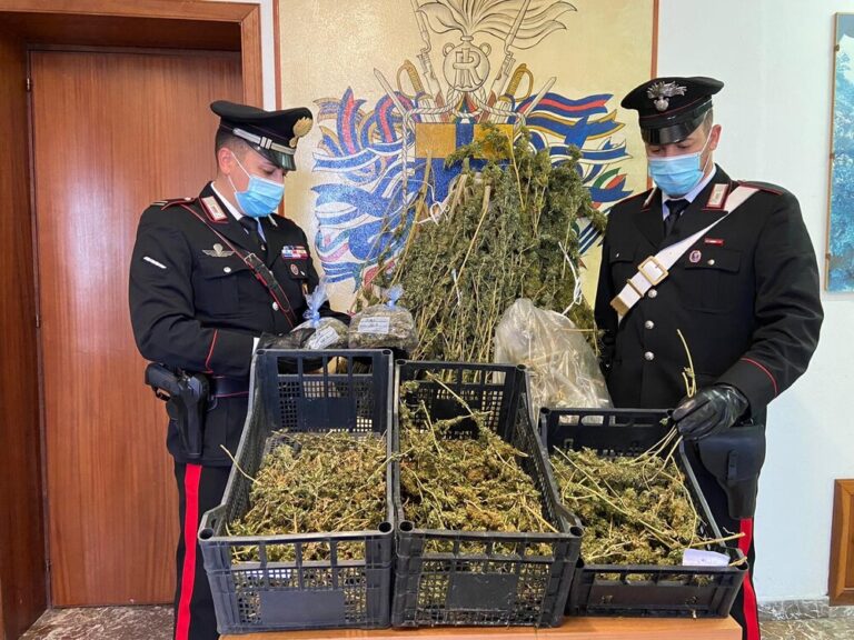 Furnari, coppia detiene in casa oltre un 1,5 Kg di marijuana. Arrestati 60enne e la sua compagna