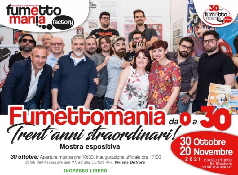 Barcellona Pozzo di Gotto: “Fumettomania Factory” compie 30 anni e festeggia al “Seme d’Arancia”