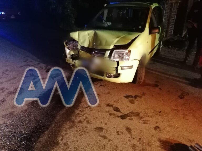 Sant’Agata Militello, auto sbatte contro un muro. Ferita una giovane