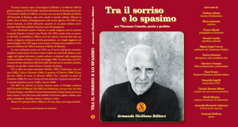 Il 21 gennaio il decennale della scomparsa dello scrittore Vincenzo Consolo, iniziative a Capo d’Orlando