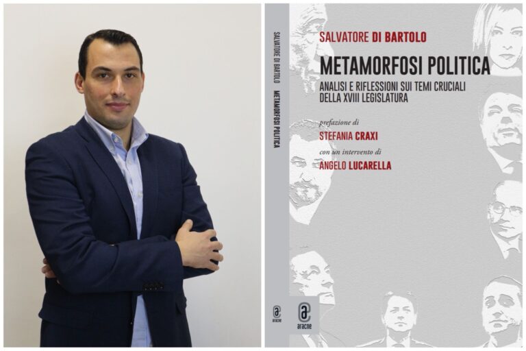 “Metamorfosi politica”, in libreria il saggio di Salvatore Di Bartolo. Prefazione di Stefania Craxi