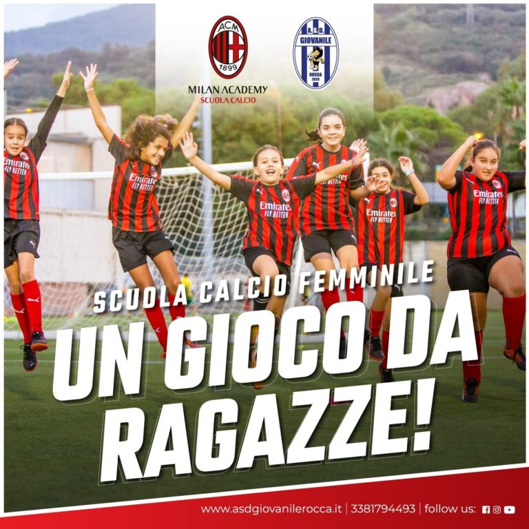 ASD Giovanile Rocca – Nasce la scuola calcio femminile