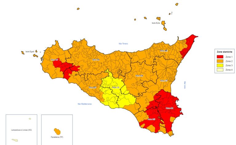 Aggiornata la classificazione sismica dell’isola: 17 i comuni del messinese a rischio massimo